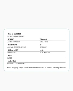 Brillantring ca. 0,13 ct
