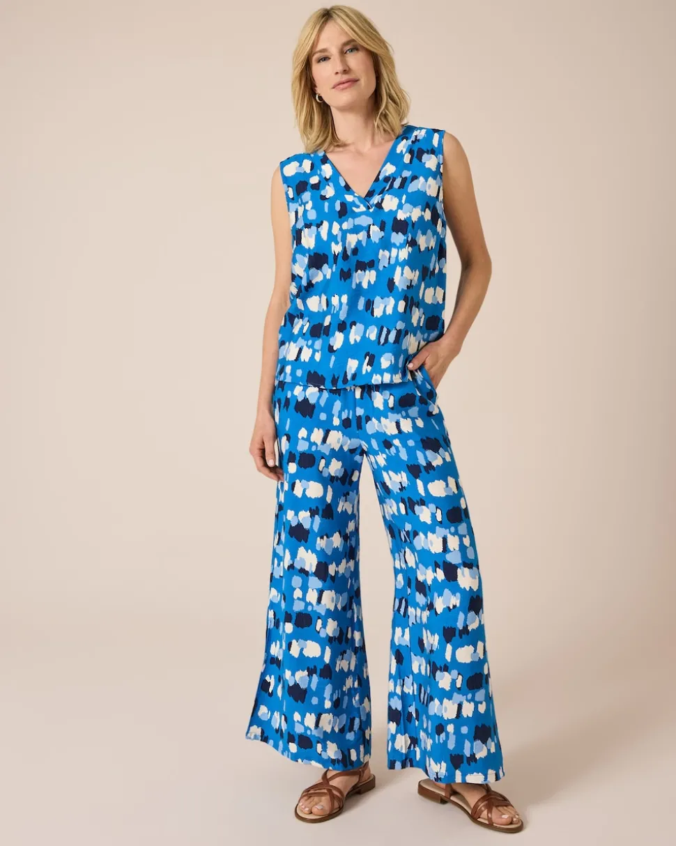 Print-Hose mit Schnürdetail