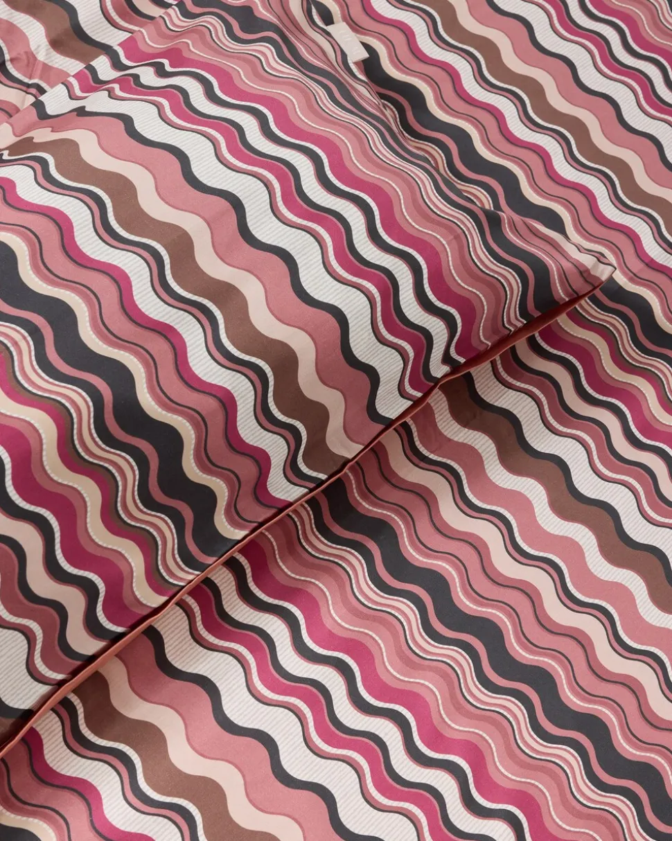 Satin-Wendebettwäsche "Chevron", 3tlg.