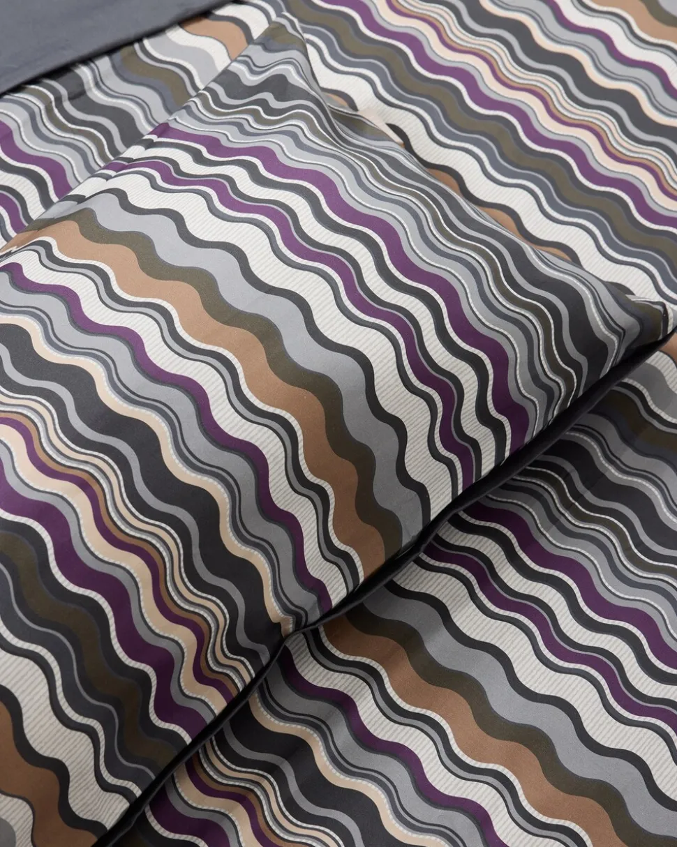 Satin-Wendebettwäsche "Chevron", 3tlg.