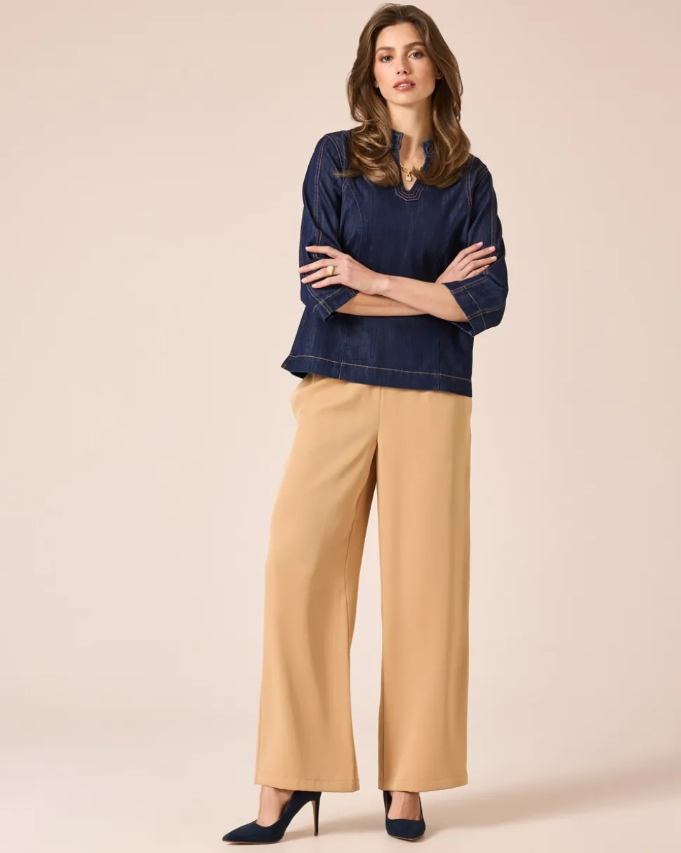 Schlupfhose mit ausgestelltem Bein