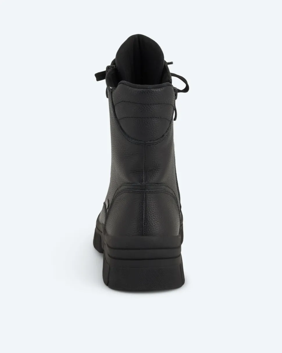 Schnürstiefel mit Zipper