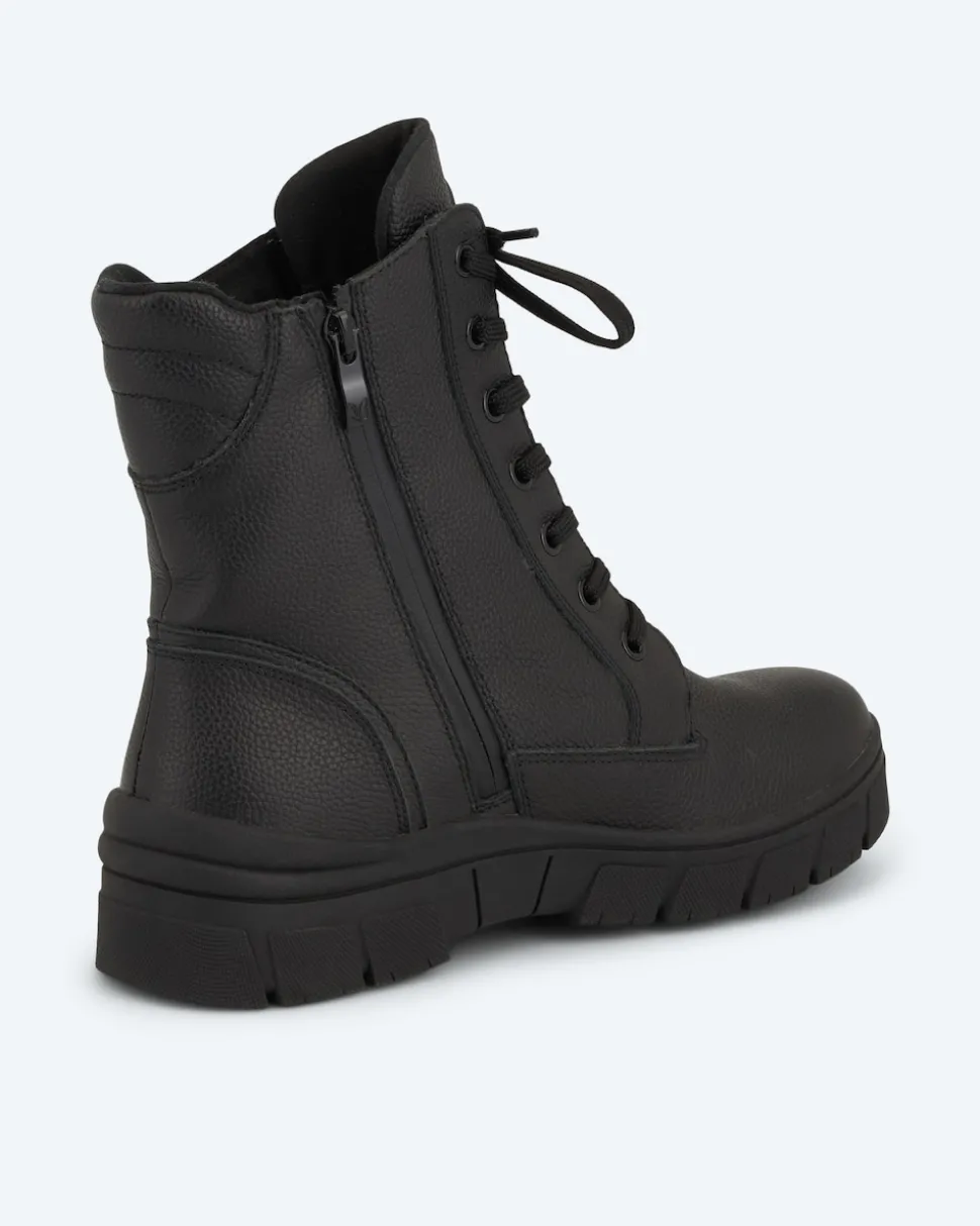Schnürstiefel mit Zipper
