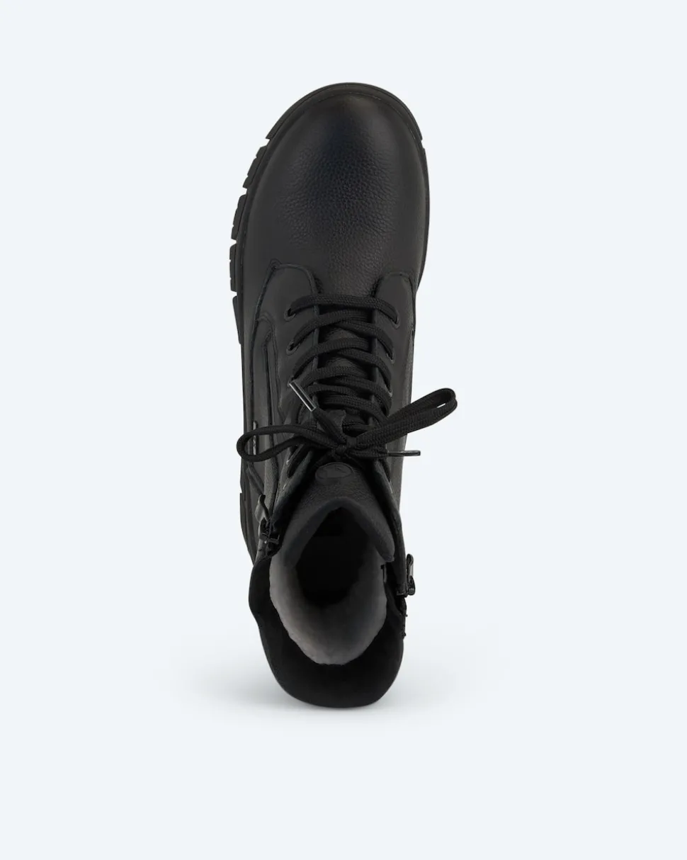 Schnürstiefel mit Zipper