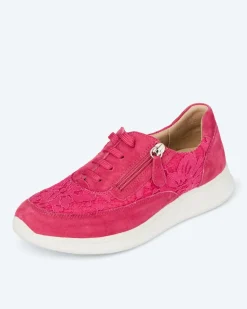 Sneaker mit Blumenspitze