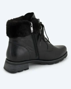 Stiefelette mit Webpelz