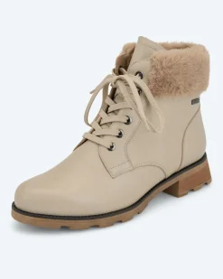 Stiefelette mit Webpelz